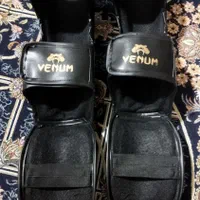 محافظ ساق پا ونوم Venum مشکی طلایی اصل|تجهیزات ورزشی|تهران, خزانه|دیوار