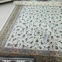 فرش ۹ متریnew کرم سبز باقلوا