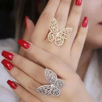 (فروشگاه بدلیجات آمیتیس)انگشتر پروانه مارک ژوپینگ