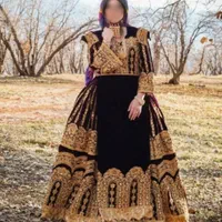 کرایه لباس محلی مدل درباری محلی مشکی و زرشکی|لباس|شیراز, شاهچراغ|دیوار