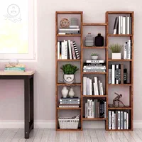 بوفه قفسه کتاب کتابخانه مدل سه قهوه ای|کتابخانه، شلف، قفسههای دیواری|تبریز, |دیوار