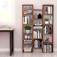 بوفه قفسه کتاب کتابخانه مدل سه قهوه ای|کتابخانه، شلف، قفسه‌های دیواری|تبریز, |دیوار