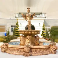 آبنما پاشوردار بتنی فایبرگلاس مقاوم محوطه ای شیک