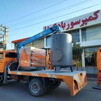 پمپباد اسکرو kcp / دستگاه پی یو / مخزن/ compressor|ماشین‌آلات صنعتی|قم, نخودی|دیوار