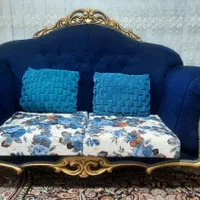 مبل هفت نفره نیم ست با هفت تا کوسن درحد نو|مبلمان خانگی و میز عسلی|نسیم‌شهر, |دیوار