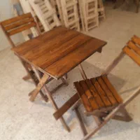 میز و صندلی تاشو چوب نراد کیفیت A++ کد۲۶۶