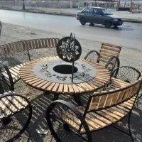 صندلی باغی ویلایی کافه رستورانی با میز آتشدان|مصالح و تجهیزات ساختمان|تهران, پیروزی|دیوار