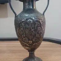 گلدان نقره ای دسته کاپی آنتیک