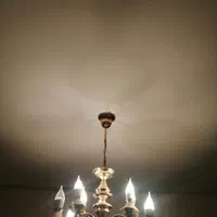 لوستر قدیمی آب طلا چراغ آویز|لوستر و چراغ آویز|شیراز, تاچارا|دیوار