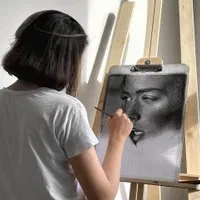 طراحی چهره سیاهقلم