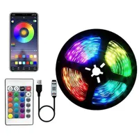 ریسه RGB پشت چسبدار برنامه پذیر رونده ۵ متری|ریسه و چراغ تزئینی|تهران, بازار|دیوار