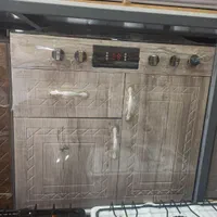اجاق گاز طرح فر کابینتی فلزی صفحه شیشه ای|اجاق گاز و لوازم برقی پخت‌وپز|مشکین‌دشت, |دیوار