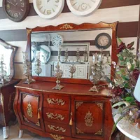 آینه کنسول مدل طرح ریشه برنز کوب