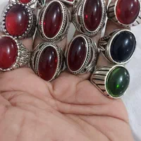 تعدادی انگشتر با سنگهای معدنی اصلی هر ۵عدد ۲