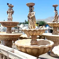 آبنما دوطبقه مجسمه دار بتن گلاس مجلل شیک مقاوم