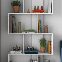 کتابخانه چوبی، شلف، کلوزت، رگال چوبی، پارتیشن شلف|کتابخانه، شلف، قفسه‌های دیواری|مشهد, شهرک رازی (شهرک غرب)|دیوار
