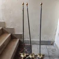 پایه پرچم پنجه شیری همراه با میله/سه عدد|صنایع دستی و سایر لوازم تزئینی|تهران, آذربایجان|دیوار
