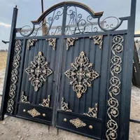 درب حیاط باغ آهنی پنجره گل آرا گردالمهدی سنگین|مصالح و تجهیزات ساختمان|تبریز, |دیوار