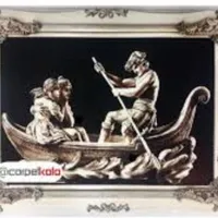 تابلو فرش قایق عشق