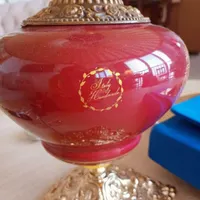شمع دان برنجی اروپابی و آباژور  باهم 21 ت|کلکسیون اشیاء عتیقه|رشت, گلسار|دیوار