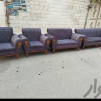 مبل پایه چوب اسکارلت