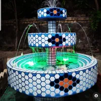 آبنما کاشیکاری فرشتگان چراغخور سرامیکی سنتی|مصالح و تجهیزات ساختمان|شیراز, ابیوردی|دیوار