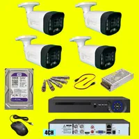 پکیج دوربین مداربسته 5MP میکروفن دار و رنگی