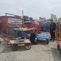 گاری چهار چرخ ثابت بار بر پاپ دستی چرخ ثابت|ابزارآلات|ری, سیزده آبان|دیوار