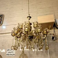 لوستر برنز طوق دار سنگین(برنز ایرانیان)|لوستر و چراغ آویز|کرمانشاه, |دیوار