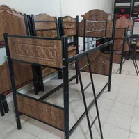 تخت خواب دو طبقه وکیوم /آنتیک طلایی/|تخت و سرویس خواب|اصفهان, هفتون|دیوار