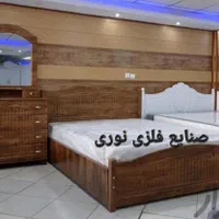 تخت دونفره چوبی وفلزی(تخت 2نفره) تشک لیندا|تخت و سرویس خواب|مشهد, خواجه ربیع|دیوار