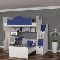 تخت دوطبقه مجموعه ی با میزتحریر PR00911