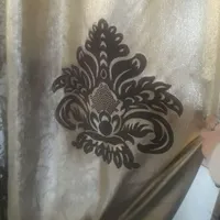پرده پذیرایی با والان و استری سالم میباشد|پرده، رانر، رومیزی|فردیس, |دیوار