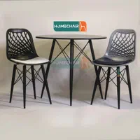 میز و صندلی دو نفره دایانا پایه آهنی صادراتی|میز و صندلی غذاخوری|کرمان, |دیوار