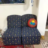 مبل دو نفره سورمه ای