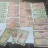 ۴۵برگ اسکناس جز دو برگ بقیه اسکناس ها بانکی