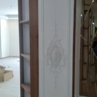 نصب ابزار گچبری پیش ساخته گچ بری قاب بندی اجرای گچ|خدمات پیشه و مهارت|تهران, فرمانیه|دیوار