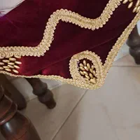رومیزی سرمه دوزی مخمل زرشکی|پرده، رانر، رومیزی|تهران, تجریش|دیوار