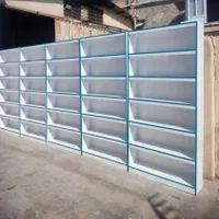 ست قفسه و ویترین مغازه مشکی برند پاک چوب