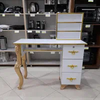 میز کاشت ناخن پایه گلدار طلایی * اثاث مارکت