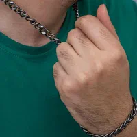 نیم ست دستبند و گردنبند مردانه کارتیر مدل hamon|بدلیجات|اهواز, نادری|دیوار