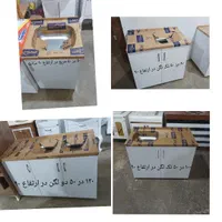 کابینت زیر سینک بزرگ کوچک 120سانت کد C1205090 سفید