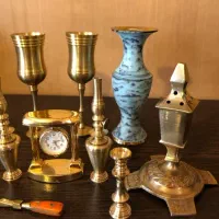 ساعت رومیزی برنجی|صنایع دستی و سایر لوازم تزئینی|تهران, مطهری|دیوار