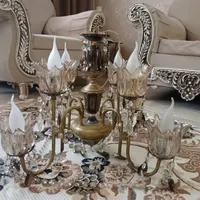 لوستر 8 شعله برنز