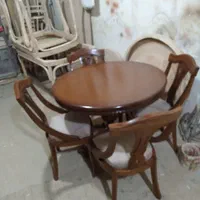 میز و صندلی مدل گیتاری تمام چوب راش|میز و صندلی غذاخوری|مشهد, حضرت حجت|دیوار