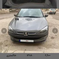 پژو 206 تیپ ۲، مدل ۱۳۸۸|خودرو سواری و وانت|مشهد, دانشجو|دیوار