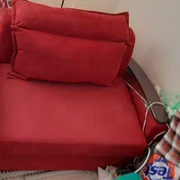 کاناپه دو نفره تختخواب شو یکنفره اسکلت تمام فلزی|مبلمان خانگی و میز عسلی|پردیس, فاز ۳|دیوار