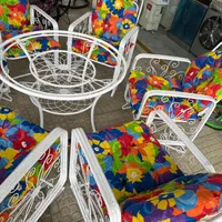 میز و صندلی باغی و اتش دان فلزی گازی و ذغالی|میز و صندلی غذاخوری|سنگر, |دیوار