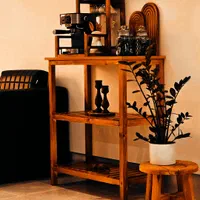 پایه کنارسالنی کافی بار میز اسپرسو کنسول چوبی همچی|بوفه، ویترین، کنسول|تهران, شهرک امام خمینی|دیوار