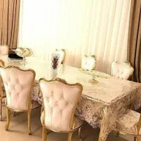 مبل مدل رز فرانسوی ۷ نفره با میز و عسلی|مبلمان خانگی و میز عسلی|ملایر, |دیوار